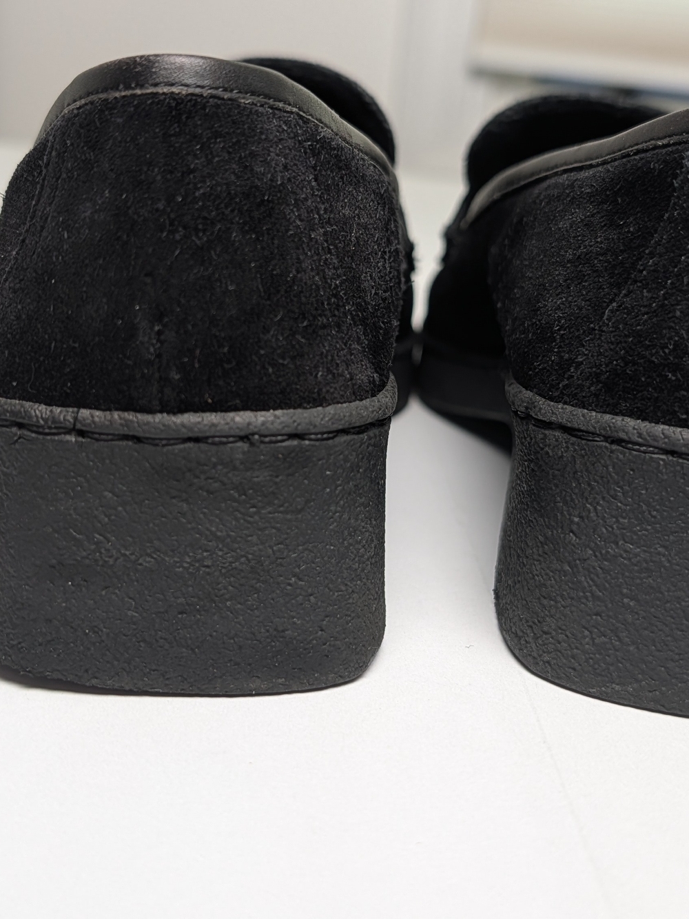 Salvatore Ferragamo Black Suede Women's's Slip-On Square Toe Loafers Size 8.5 - Picture 5 of 12